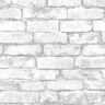 A-Street Prints Debs White Exposed Brick Paper Strippable Roll (Covers 56.4 sq. ft.)