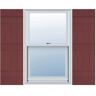 Ekena Millwork 14 in. x 60 in. Lifetime Vinyl Custom Four Board Joined Board and Batten Shutters Pair Wineberry