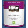 BEHR PREMIUM PLUS 1 gal. #590B-7 Award Blue Eggshell Enamel Low Odor Interior Paint & Primer