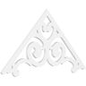 Ekena Millwork Pitch Hurley 1 in. x 60 in. x 32.5 in. (12/12) Architectural Grade PVC Gable Pediment Moulding