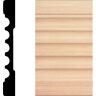 HOUSE OF FARA 769 - 1/2 in. x 4 in. x 7 ft. Basswood Wood Fluted Casing Molding