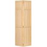 Kimberly Bay 30 in. x 80 in. 30 in. Clear 6-Panel Solid Core Unfinished Wood Interior Closet Bi-Fold Door