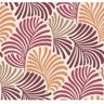 Scott Trousdale Red Rasberry Matte Fanning Flora Non-pasted Non-Woven Paper Wallpaper