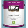 BEHR PREMIUM PLUS 1 gal. #PMD-83 Porcelain Blue Eggshell Enamel Low Odor Interior Paint & Primer