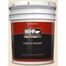 BEHR PREMIUM PLUS 5 gal. #ECC-12-1 Dappled Sunlight Flat Exterior Paint & Primer