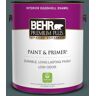 BEHR PREMIUM PLUS 1 gal. #PPU12-20 Underwater color Eggshell Enamel Low Odor Interior Paint & Primer