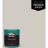 BEHR PREMIUM PLUS 1 qt. Designer Collection #DC-007 Tranquil Gray Semi-Gloss Enamel Exterior Paint & Primer