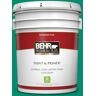 BEHR PREMIUM PLUS 5 gal. #S-G-470 Festive Green Flat Low Odor Interior Paint & Primer