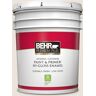 BEHR PREMIUM PLUS 5 gal. #OR-W13 Shoelace Hi-Gloss Enamel Interior/Exterior Paint & Primer