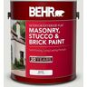 BEHR 1 gal. #BL-W12 Canyon Wind Flat Interior/Exterior Masonry, Stucco and Brick Paint