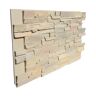 TRITAN BP Stack Stone 48 in. x 24.25 in. Polyurethane Interlocking Siding Panel Finished in Khaki Argile