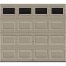 Clopay Classic Steel 9 ft. x 7 ft. 18.4 R-Value Insulated Sandstone Garage Door with Insulated Windows