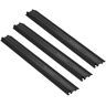 VEVOR 39 in. x 5 in. Cable Protector Ramp 2000 lbs. Load Raceway Cord Cover Speed Bump for Traffic Home Warehouse (3-Pack)