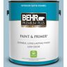 BEHR PREMIUM PLUS 1 gal. #550E-3 Viking Satin Enamel Low Odor Interior Paint & Primer