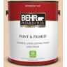 BEHR PREMIUM PLUS 1 gal. #BXC-64 Shortbread Cookie Flat Low Odor Interior Paint & Primer