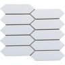 EMSER TILE Concept White 8.27 in. x 9.65 in. Honeycomb Semi-Gloss Glass Mosaic Tile (0.554 sq. ft./Each, 14 Pieces per Case)