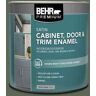 BEHR PREMIUM 1 qt. #MQ6-15 Less Travelled Satin Enamel Interior/Exterior Cabinet, Door & Trim Paint