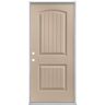 Masonite 36 in. x 80 in. Cheyenne 2-Panel Right-Hand Inswing Painted Smooth Fiberglass Prehung Front Exterior Door No Brickmold