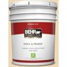 BEHR PREMIUM PLUS 5 gal. #340E-3 Bavarian Cream Flat Low Odor Interior Paint & Primer