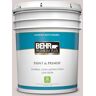 BEHR PREMIUM PLUS 5 gal. #110E-2 Brook Trout Satin Enamel Low Odor Interior Paint & Primer