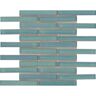 EMSER TILE Regala 20-Pack Present 12 in. x 12 in. Glossy Offset Mosaic Porcelain Wall Tile (18.73 sq. ft./Case)
