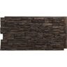 Ekena Millwork Canyon Ridge 45 3/4 in. x 1 1/4 in. Alder Creek Stacked Stone, StoneWall Faux Stone Siding Panel