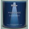 BEHR MARQUEE 1 qt. #S430-4 Green Meets Blue One-Coat Hide Satin Enamel Interior Paint & Primer