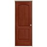 JELD-WEN 28 in. x 80 in. Continental Amaretto Stain Left-Hand Molded Composite Single Prehung Interior Door