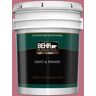 BEHR PREMIUM PLUS 5 gal. #MQ1-08 Smell the Roses Semi-Gloss Enamel Exterior Paint & Primer