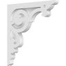 Ekena Millwork 1-7/8 in. x 22 in. x 22 in. PVC Hurley Corbel