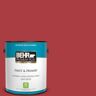 BEHR PREMIUM PLUS 1 gal. #S-G-160 California Poppy Satin Enamel Low Odor Interior Paint & Primer