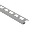 Schluter Rondec Metallic Grey 3/8 in. x 8 ft. 2-1/2 in. Color-Coated Aluminum Bullnose Tile Edging Trim