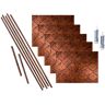 Fasade Monaco 18 in. x 24 in. Moonstone Copper Vinyl Decorative Wall Tile Backsplash 15 sq. ft. Kit