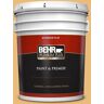 BEHR PREMIUM PLUS 5 gal. #BXC-61 Early Harvest Flat Exterior Paint & Primer