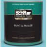 BEHR PREMIUM PLUS 1 qt. #MQ4-50 Not a Cloud in Sight Semi-Gloss Enamel Exterior Paint & Primer