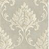 Seabrook Designs Telluride Rustic Damask Metallic Champagne, Gray, & Cream Paper Strippable Roll (Covers 56.05 sq. ft.)