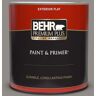 BEHR PREMIUM PLUS 1 qt. #790F-4 Creek Bend Flat Exterior Paint & Primer