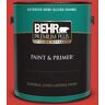 BEHR PREMIUM PLUS 1 gal. #P170-7 100 MPH Semi-Gloss Enamel Exterior Paint & Primer