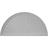 Ekena Millwork 48 in. x 2 in. x 24 in. Half Round Sunburst Pediment