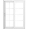 JELD-WEN V4500 60x80 Right-Hand Low-E White Vinyl Double Prehung Patio Door