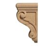 Ornamental Mouldings MAPLE 5-1/2 in. x 4-5/8 in. x 9-13/16 in. Unfinished Wood Corbel