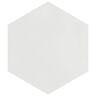 Merola Tile Textile Basic Grand Hex White 19 in. x 22 in. Porcelain Floor and Wall Tile (13.2 sq. ft./Case)