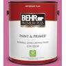 BEHR PREMIUM PLUS 1 gal. #100B-6 Fuchsia Kiss Flat Low Odor Interior Paint & Primer