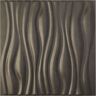 Ekena Millwork 19 5/8 in. x 19 5/8 in. Leandros EnduraWall Decorative 3D Wall Panel, Weathered Steel (Covers 2.67 Sq. Ft.)