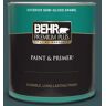 BEHR PREMIUM PLUS 1 qt. #T11-6 Almost Famous Semi-Gloss Enamel Exterior Paint & Primer