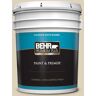 BEHR PREMIUM PLUS 5 gal. #BWC-26 Stucco Tan Satin Enamel Exterior Paint & Primer