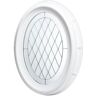 TAFCO WINDOWS 20 in. x 28.5 in. Oval Geometric Vinyl Window - White