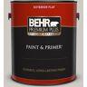 BEHR PREMIUM PLUS 1 gal. #BNC-05 Ground Fog Flat Exterior Paint & Primer