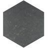 Merola Tile Traffic Hex Dark Grey 8-5/8 in. x 9-7/8 in. Porcelain Floor and Wall Tile (11.5 sq. ft./Case)