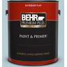 BEHR PREMIUM PLUS 1 gal. #530E-3 Sonata Flat Exterior Paint & Primer